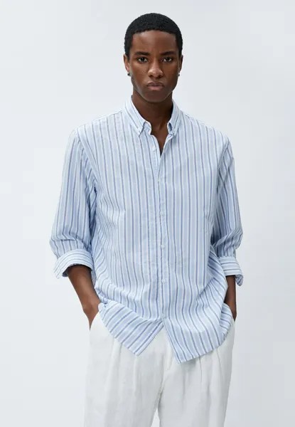 Рубашка Classic Neck Buttoned Long Sleeve Koton, синий