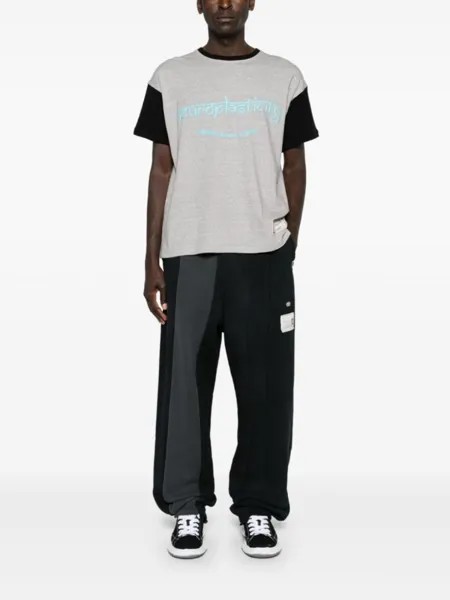 Maison MIHARA YASUHIRO спортивные брюки Vertical Switching, черный