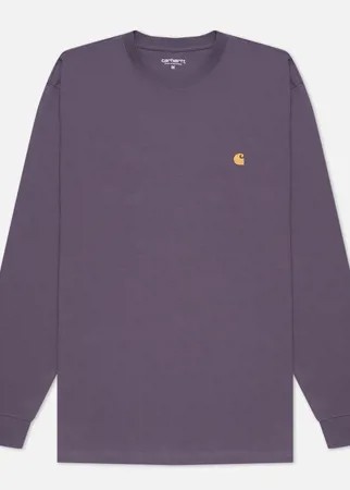 Мужской лонгслив Carhartt WIP L/S Chase, цвет фиолетовый, размер M