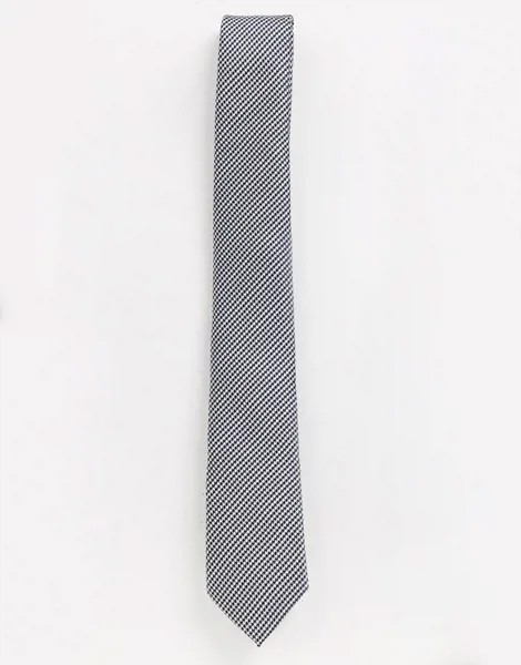 Серый галстук с принтом 