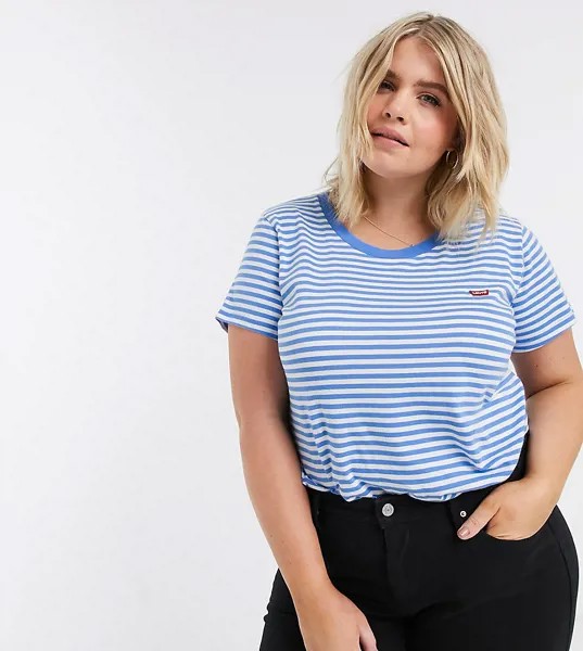 Футболка в полоску с круглым вырезом Levi's Plus-Мульти