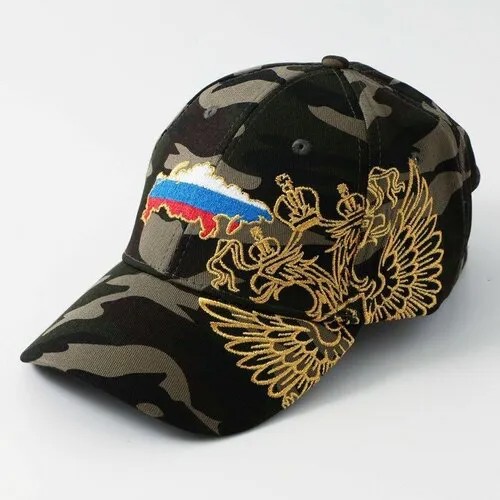Кепка Overhat летняя, размер 56, зеленый, черный