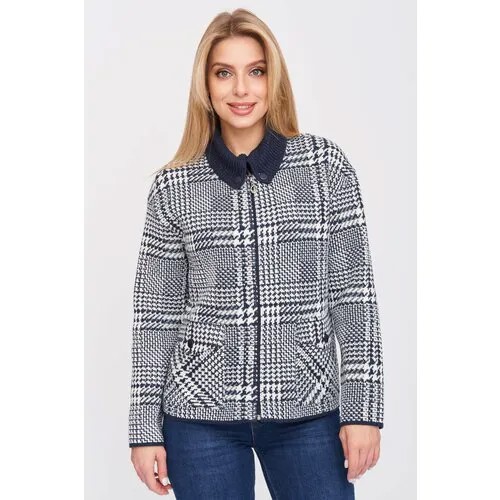 Пиджак Текстильная Мануфактура, размер 50, белый, синий