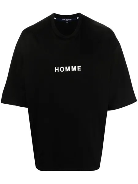 Comme des Garçons Homme футболка с надписью, белый