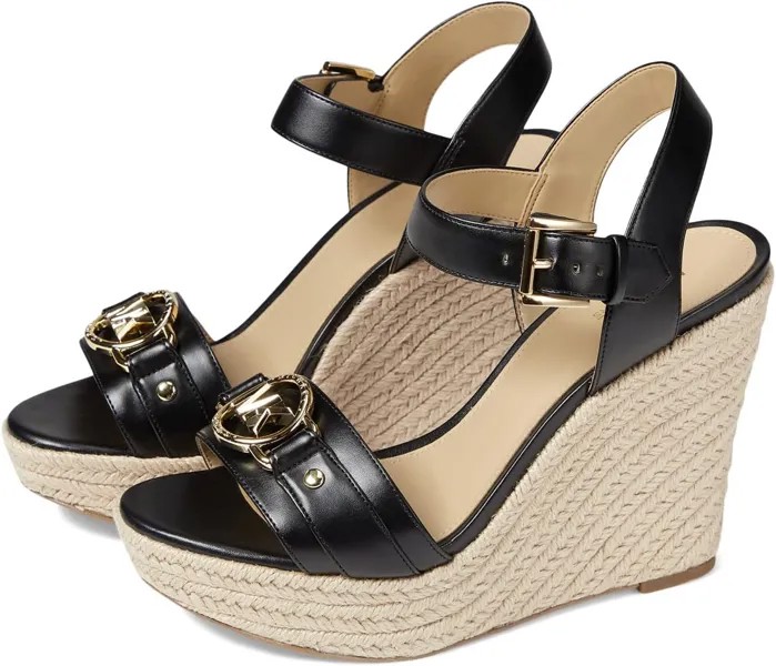 Босоножки Rory Wedge Espadrille MICHAEL Michael Kors, черный