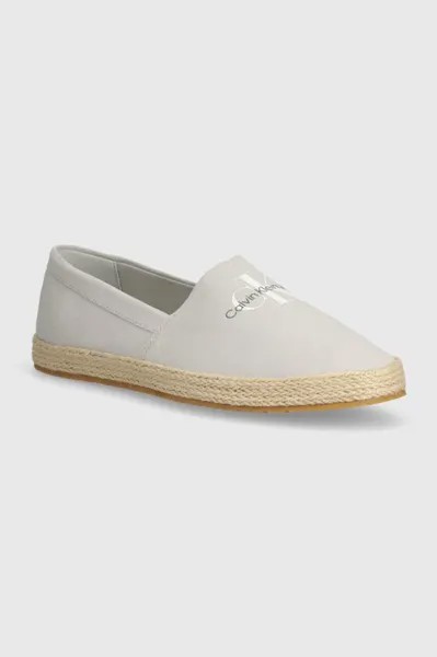 Эспадрильи ESPADRILLE SLIPON ML Calvin Klein Jeans, серый