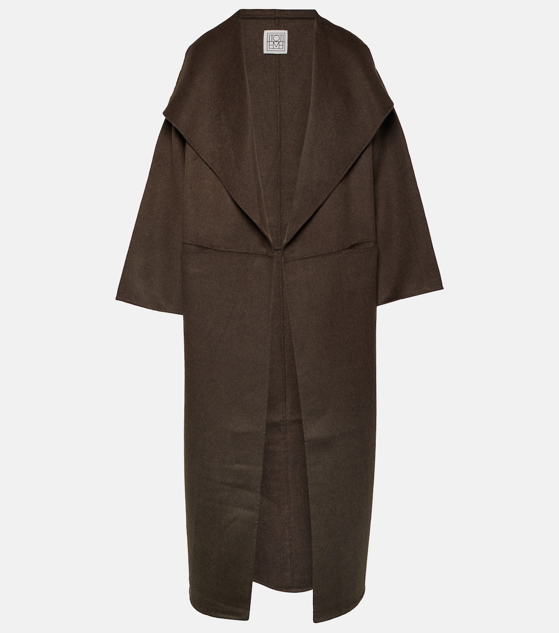 Фирменное пальто из шерсти и кашемира Toteme, коричневый