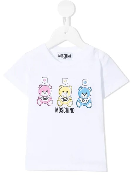 Moschino Kids футболка с логотипом