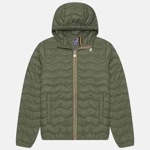 Куртка K-WAY jack eco warm демисезонная, подкладка, размер xl, зеленый