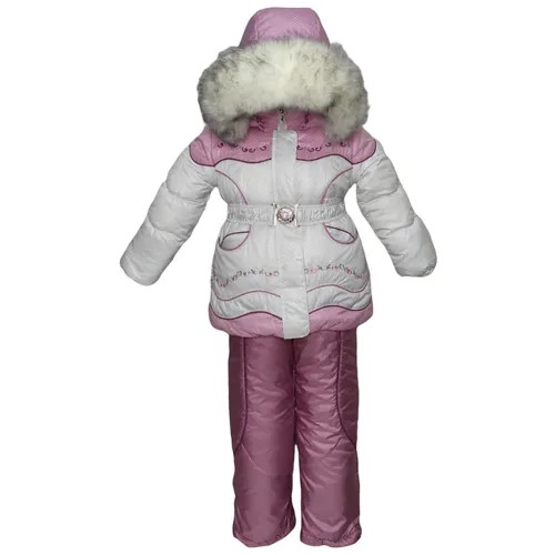 Комплект одежды Lapland, размер 86, белый, розовый