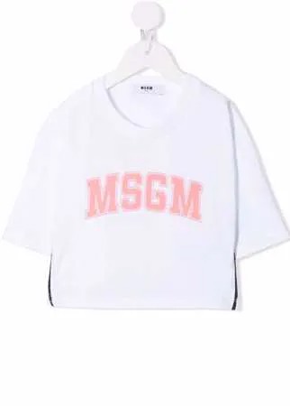 MSGM Kids футболка с логотипом