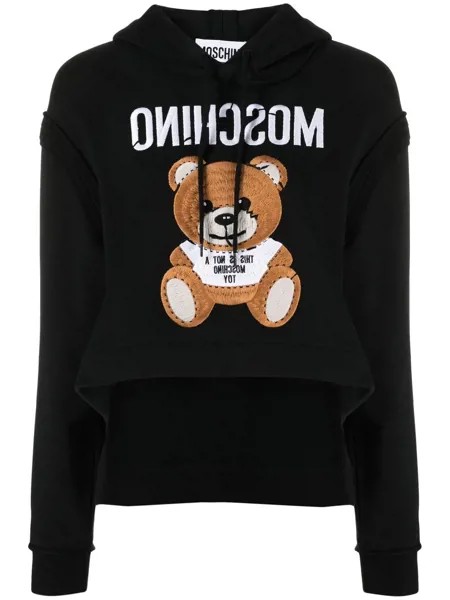 Moschino худи из джерси с вышивкой Teddy Bear