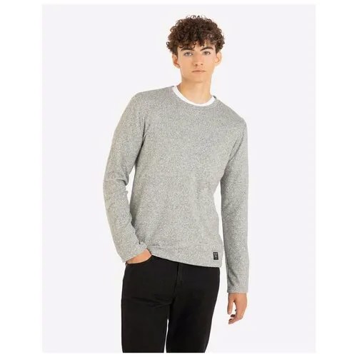 Бордовый базовый лонгслив с нашивкой Gloria Jeans, размер M (48-50)
