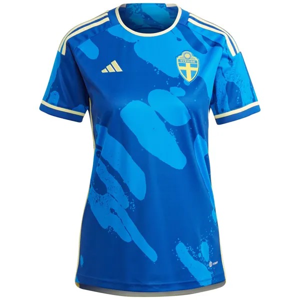Спортивная футболка adidas Performance Fußballtrikot Schweden 23 Auswärts, синий