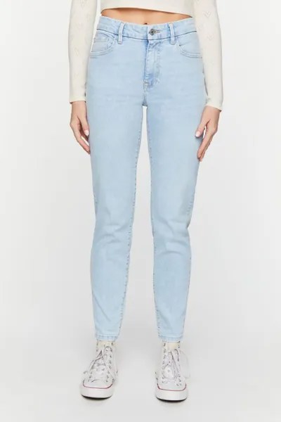 Джинсы скинни с изогнутым контуром Forever 21, деним