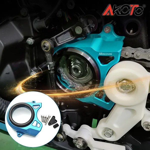 Новая крышка передней цепи для CFMOTO 450SR 450 SR 2022 2023 Прозрачная защитная крышка цепи шестерни аксессуары для мотоцикла CNC