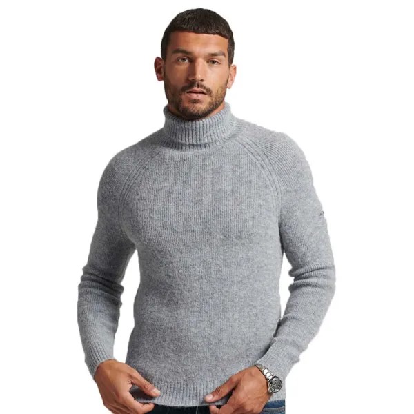 Свитер Superdry Studios Chunky Roll Neck, серый