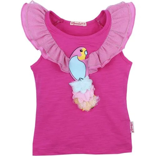 Футболка BONITO KIDS, размер 98, малиновый