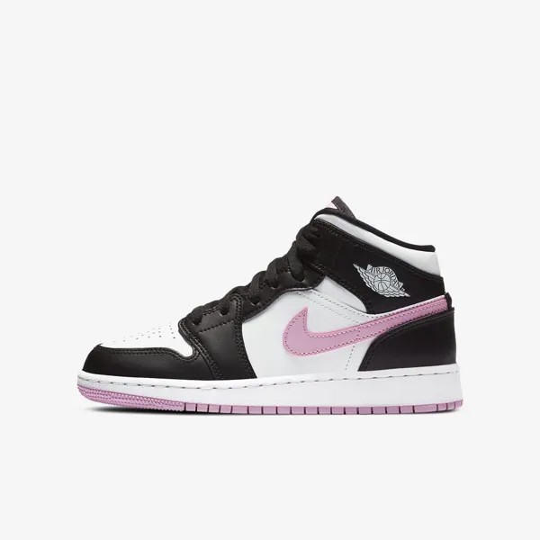 Кроссовки Nike Air Jordan 1 Mid Light Arctic Pink GS 555112-103