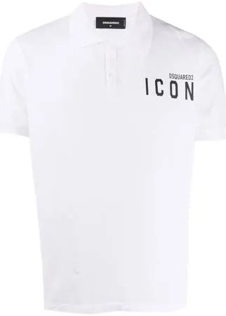 Dsquared2 рубашка-поло с логотипом Icon