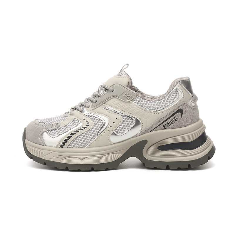 Кроссовки Jin Baichuan Chunky Sneakers Women's Mid-top, бежевый