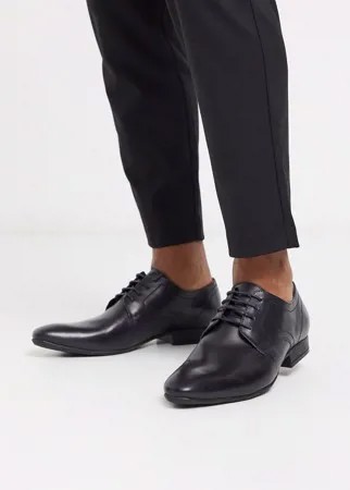 Черные кожаные туфли на шнуровке Moss London-Черный