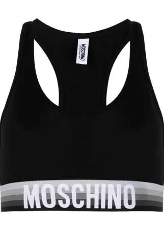 Moschino спортивный бюстгальтер с логотипом