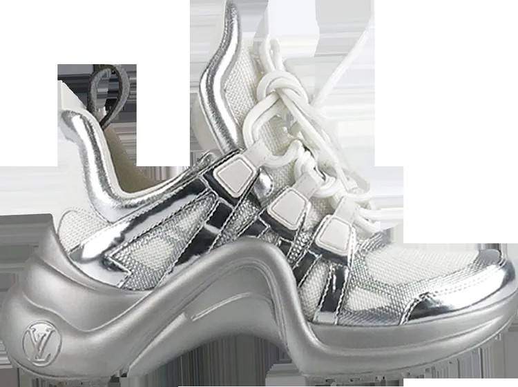 Кроссовки Louis Vuitton Wmns Archlight Sneaker Metallic Silver, серебряный