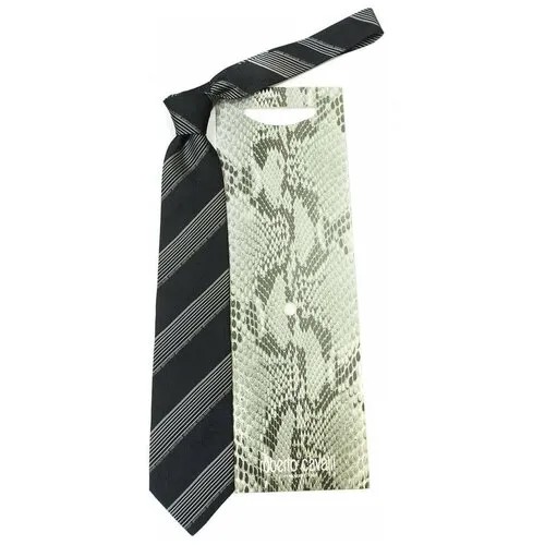 Строгий мужской галстук с полосками Roberto Cavalli 824484