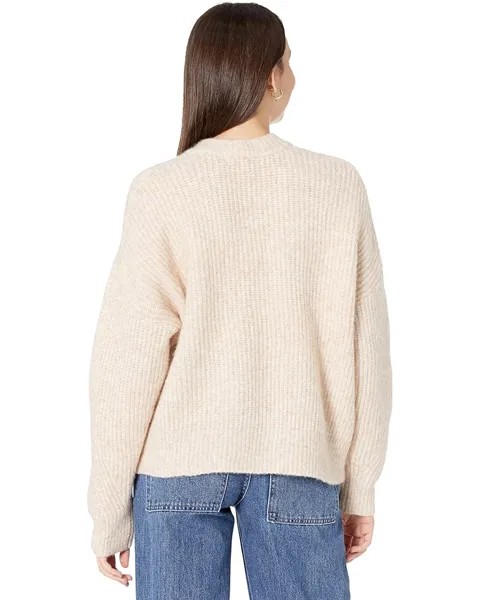 Свитер Madewell Belfiore Ribbed Pullover Sweater, цвет Heather Chalk