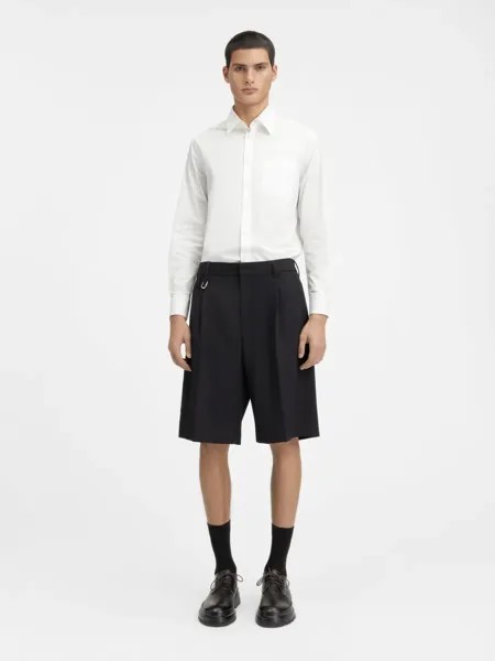 Широкие шорты-бермуды строгого кроя Мело Jacquemus, черный