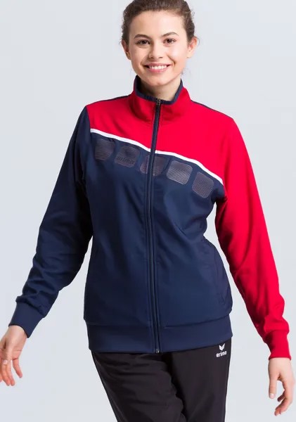 Спортивная куртка erima 5-C Praesentationsjacke, цвет new navy/rot/weiss