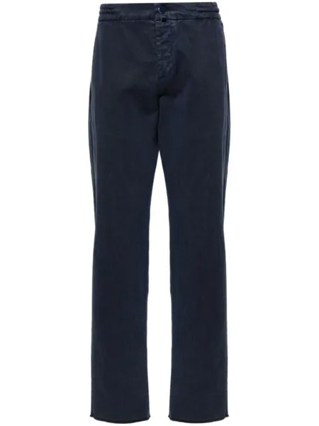 Kiton твиловые брюки чинос, синий