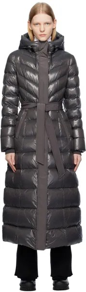 Серый пуховик Calina Carbon Mackage