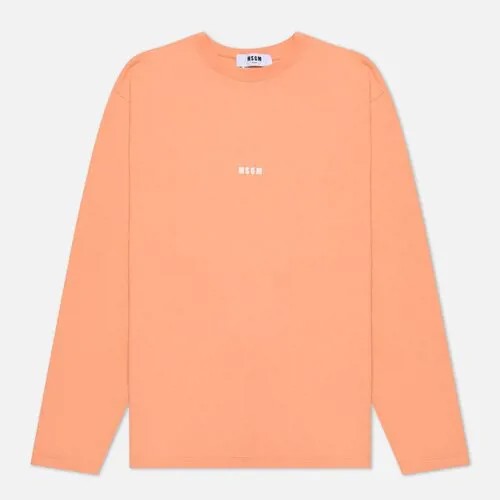 Лонгслив MSGM, хлопок, размер XL, оранжевый