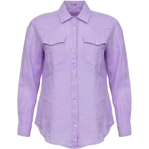 Рубашка MC2 Saint Barth, размер M, фиолетовый