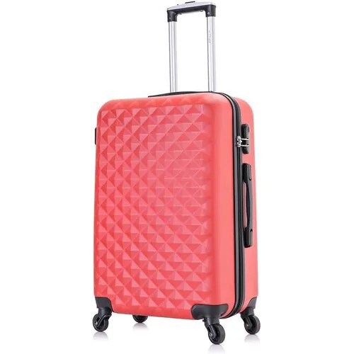Умный чемодан L'case Phatthaya, 75 л, размер M, красный