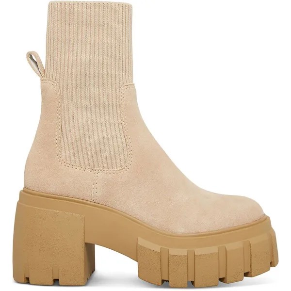 Женские замшевые ботинки челси Liberti на платформе Steve Madden, цвет Sand Suede