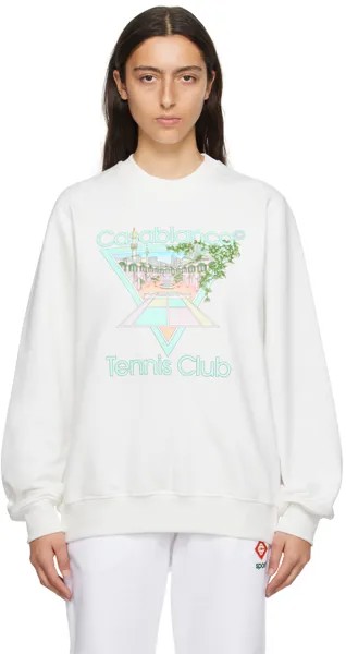 Белый свитшот Casablanca Tennis Club Icon