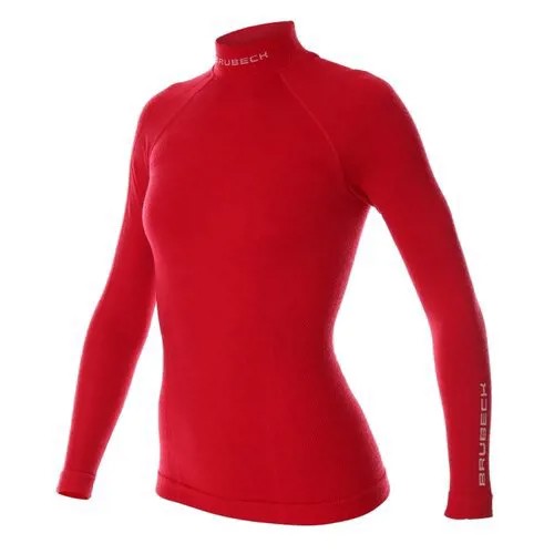 Термобелье футболка Brubeck Wool Merino, шерсть, антибактериальная пропитка, размер L, красный