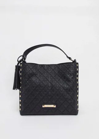 Черная сумка с тиснением River Island-Черный