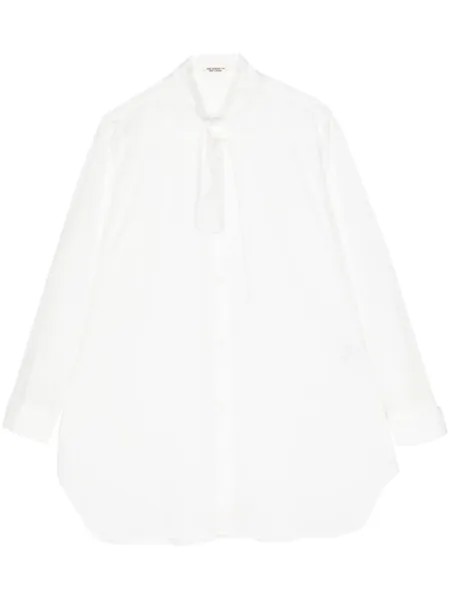 Рубашка с бантом Yohji Yamamoto, белый