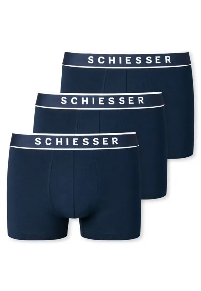 Боксеры Schiesser Boxershort 3 шт, темно-синий