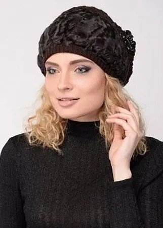 Берет из каракуля 01 c утеплителем, КАЛЯЕВ
