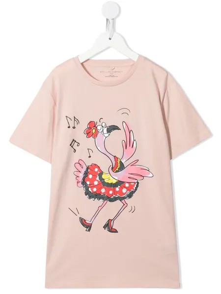 Stella McCartney Kids футболка с круглым вырезом и принтом