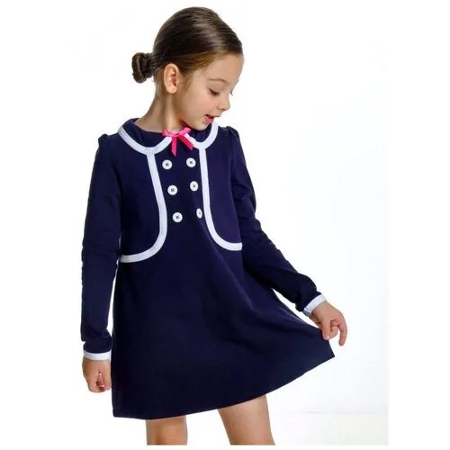 Платье Mini Maxi, модель 1407, цвет синий, размер 104