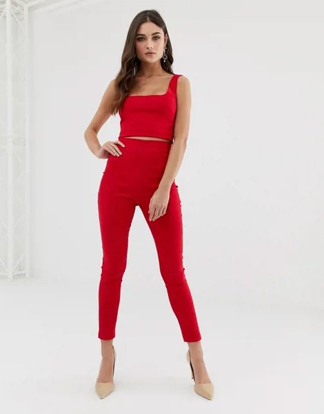 Красные комбинируемые брюки Vesper-Красный