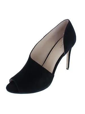 BOTKIER Женские черные кожаные туфли без шнуровки Adelia с открытым носком на шпильке, 10 м