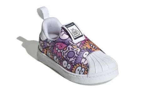 Кроссовки Adidas X Kevin Lyons Infants Superstar 360, светло-розовый/облачно-белый