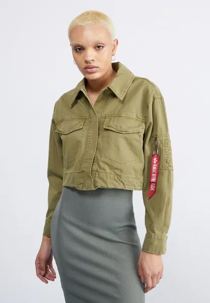 Куртка летняя DECK JACKET CROPPED Alpha Industries, оливковый